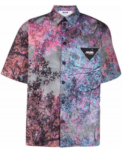 Camisa de flores Msgm violeta