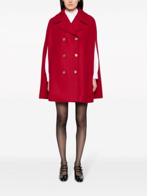 Manteau en laine Red Valentino rouge