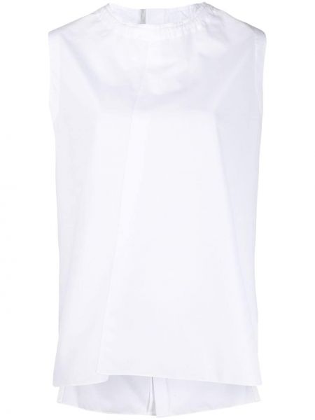Camisa ajustada sin mangas Marni blanco