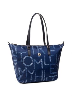 Τσάντα shopper Tommy Hilfiger μπλε