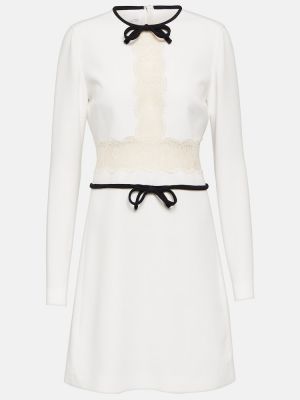 Mini vestido de encaje Giambattista Valli blanco