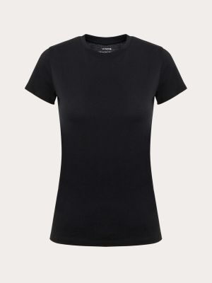 Camiseta de algodón Vince negro