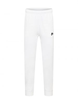 Флисовые брюки слим Nike Sportswear белые