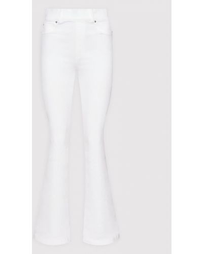 Jeans a zampa Spanx, bianco