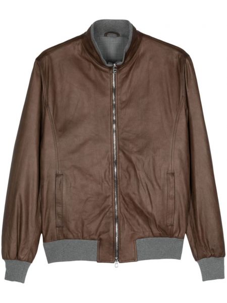 Veste de cuir Barba marron