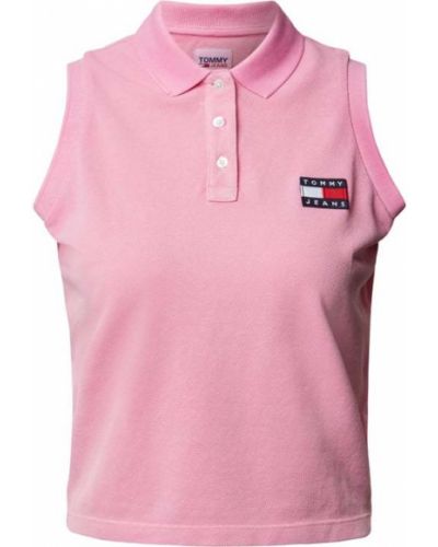 T-shirt Tommy Jeans, różowy