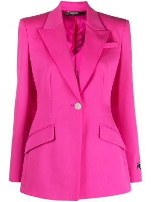 Blazer di lana Versace rosa