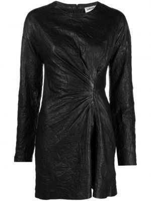Kožna večernja haljina Zadig&voltaire crna