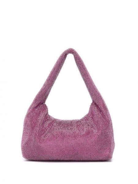 Τσάντα με πετραδάκια Kara ροζ