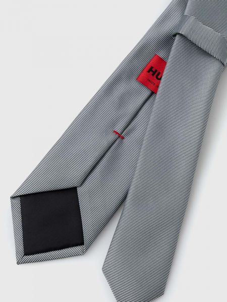 Шовкова краватка Hugo сіра