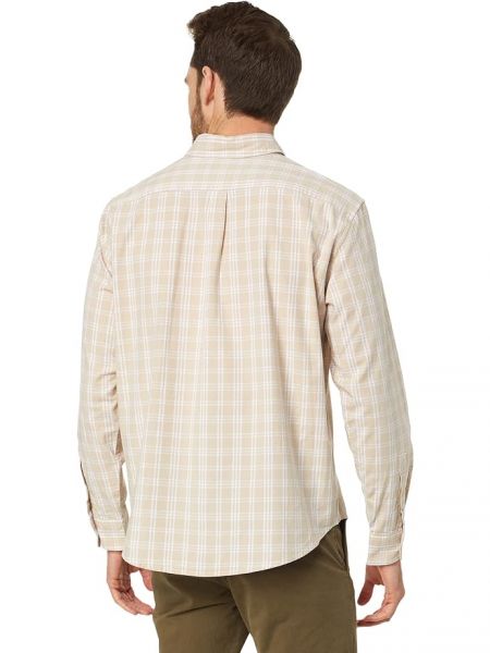 Повседневная клетчатая длинная рубашка с длинным рукавом Dockers хаки