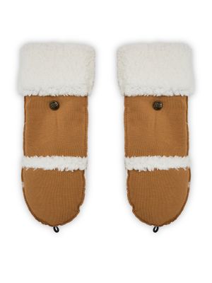 Rękawiczki polarowe Ugg brązowe