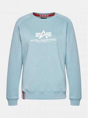 Пуловер Alpha Industries синьо