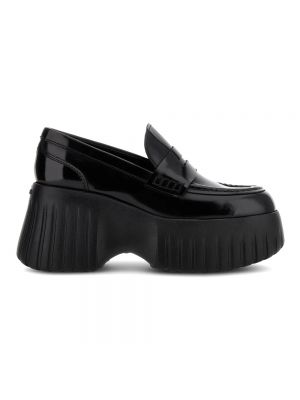 Loafers w paski Hogan czarne