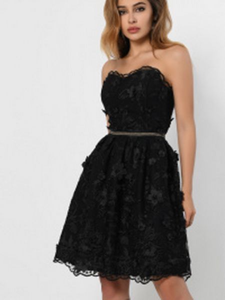 Черное платье мини Carica