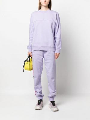 Raštuotas džemperis be gobtuvo Karl Lagerfeld violetinė