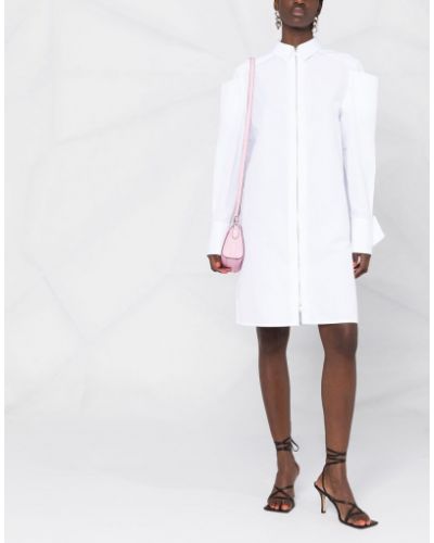 Vestido camisero con cremallera Givenchy blanco