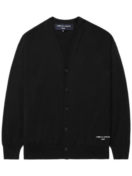 Striktrøje med broderier Comme Des Garcons Homme sort