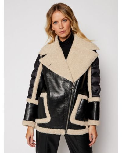 Geanta de piele oversize Lamarque