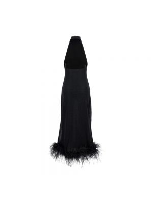 Sukienka długa w piórka Oséree czarna