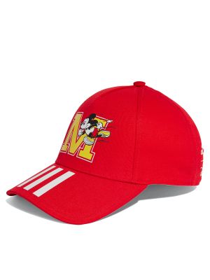 Cappello con visiera Adidas rosso