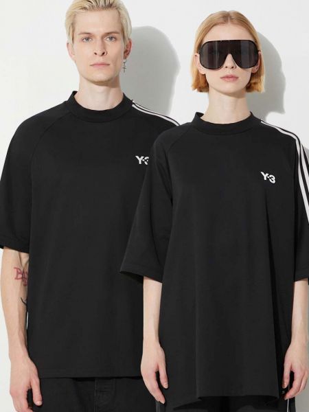 Bavlněné tričko Y-3 černé