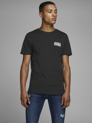 Camiseta con estampado Jack & Jones negro