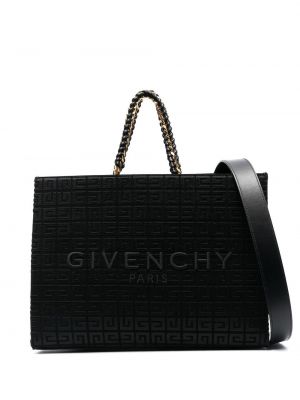 Nákupná taška s potlačou Givenchy čierna
