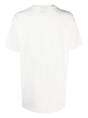 Koszulka bawełniana z nadrukiem Joshua Sanders biała