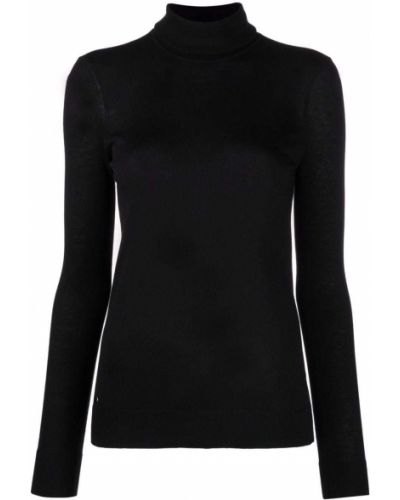 Jersey de punto de cuello vuelto de tela jersey Lauren Ralph Lauren negro