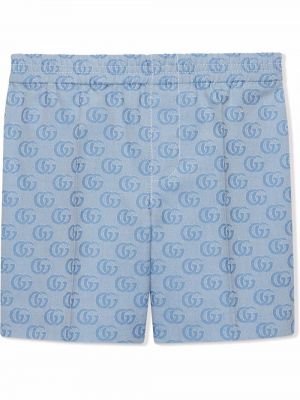 Trykt shorts for jenter Gucci Kids blå