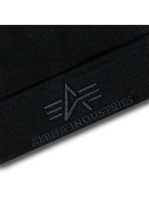 Шапка Alpha Industries черно