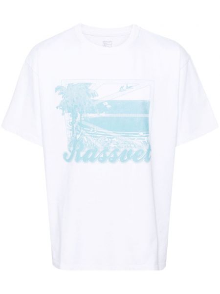 T-shirt en coton à imprimé Rassvet blanc