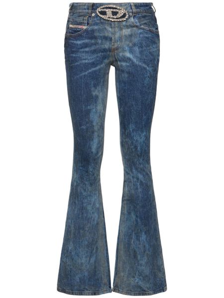 Jeans med låg midja Diesel blå