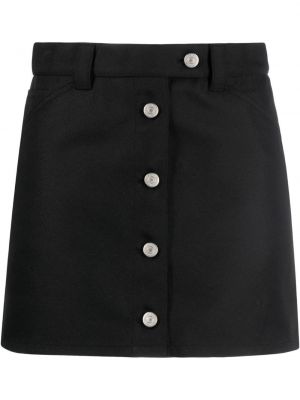 Suknja s gumbima Courreges crna