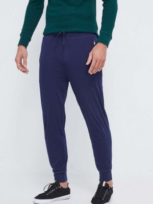 Pamučne hlače Polo Ralph Lauren plava