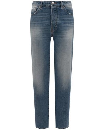Атласные джинсы 3x1 фиолетовые