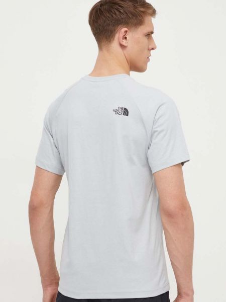 Tricou din bumbac The North Face gri