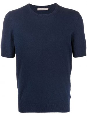 Плетена тениска Fileria синьо