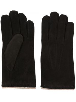 Плетени велурени ръкавици Orciani кафяво