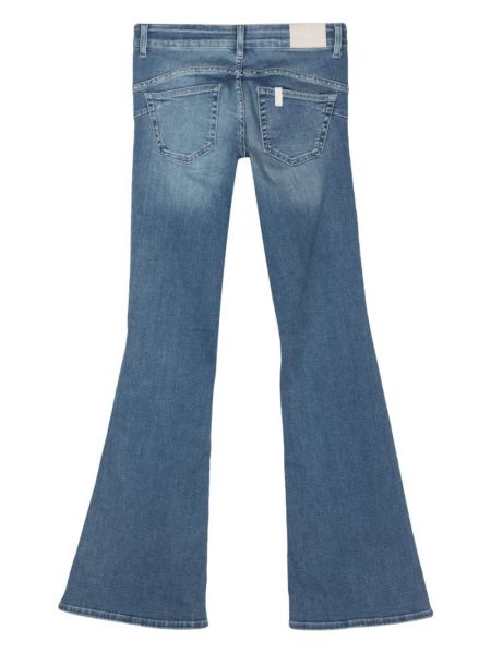 Zvonové džíny s nízkým pasem Liu Jo modré