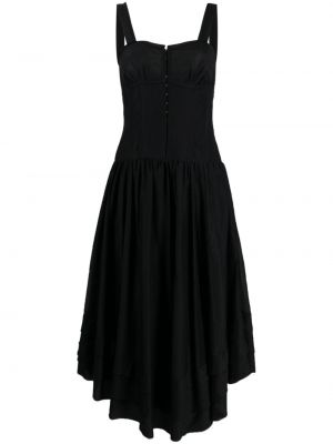 Bavlněné šaty Ulla Johnson černé