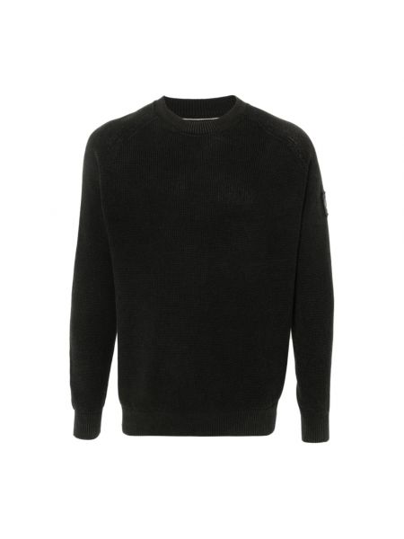 Sweter bawełniany elegancki Calvin Klein Jeans czarny