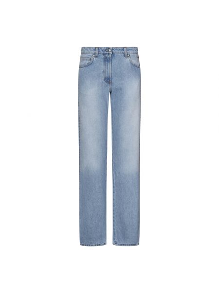 Straight jeans aus baumwoll Msgm blau
