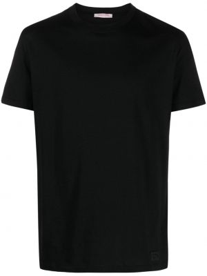 Medvilninis marškinėliai Valentino Garavani juoda