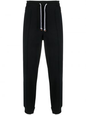 Pantalon de joggings en coton Brunello Cucinelli noir