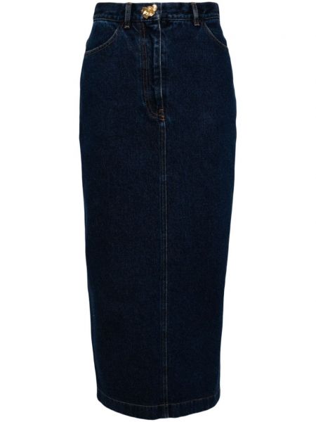 Spódnica jeansowa Oscar De La Renta niebieska