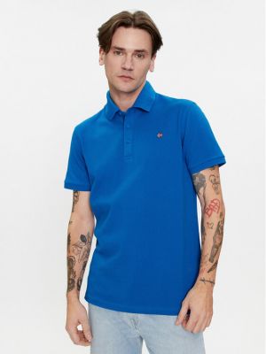 Polo marškinėliai Napapijri mėlyna