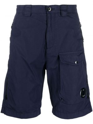 Bombažne bermuda kratke hlače C.p. Company modra