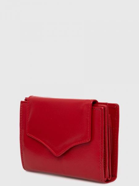 Usnjena denarnica Answear Lab rdeča